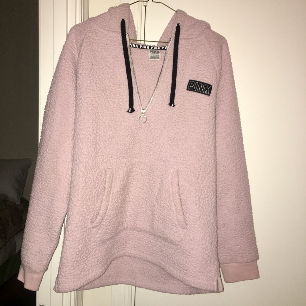 Victoria’s Secret PINK Sherpa fleece hoodie